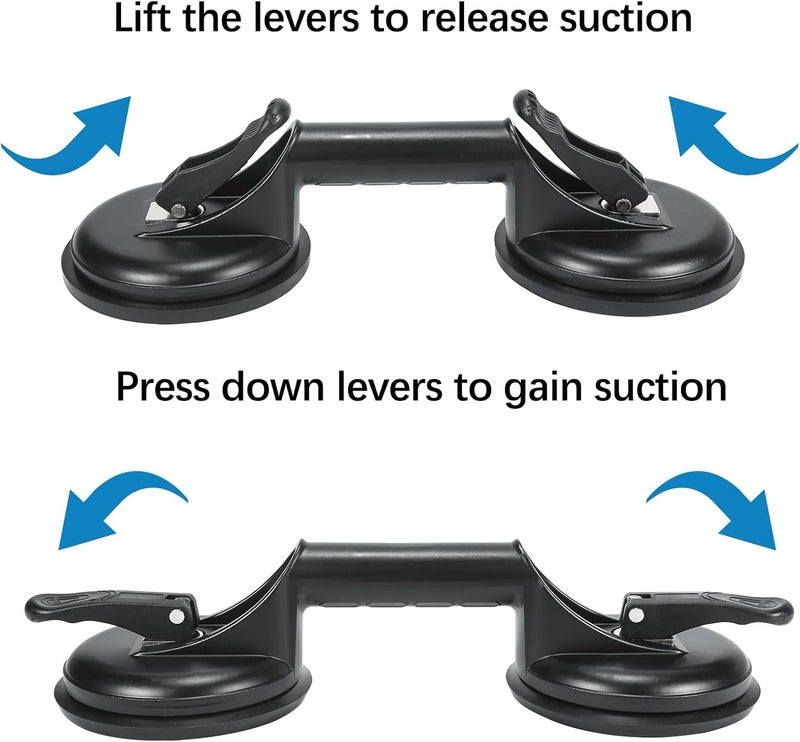 Genubi Industry Floor Gap Fixer Tool for Laminate Floor Gap Repair Plank Grabber Includes Heavy Duty Aluminum Suction Cup and Fiberglass Handle Rubber Mallet (Can't Use on Scraped Surface Floor) - Image 2